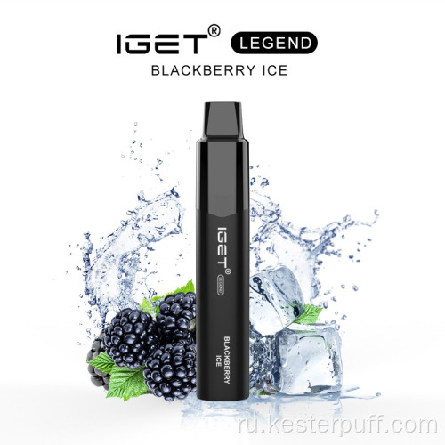 Iget Legend 4000 Puffs одноразовый Vape Blueberry Ice